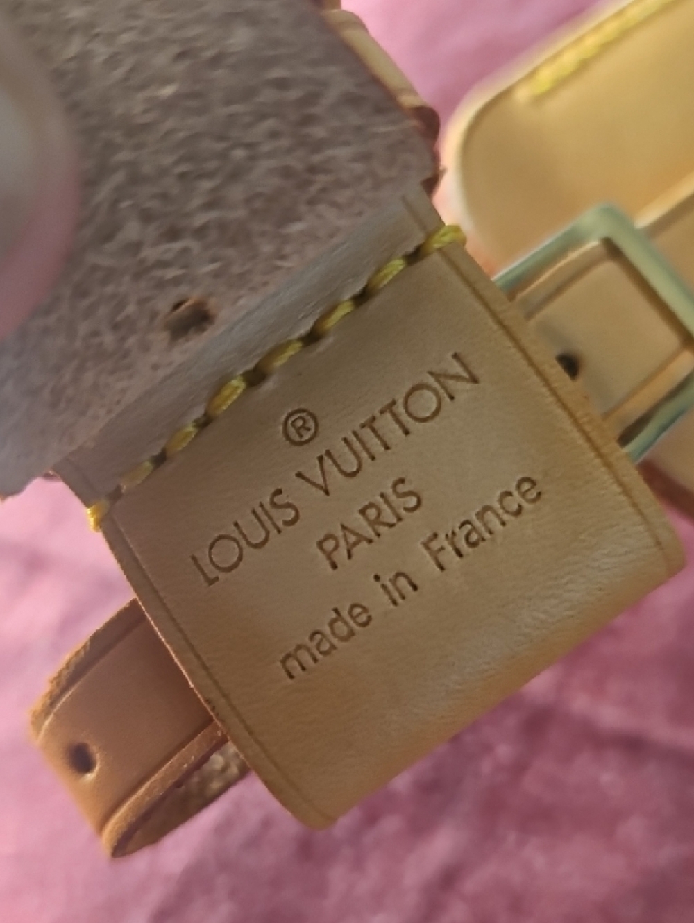 Louis Vuitton Natural Vachetta Tan Luggage Tag - Picture 3 of 4